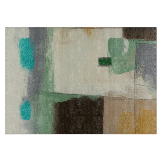 Expressionistische Malerei mit starken Pinselstric Schneidebrett (Vorderseite)