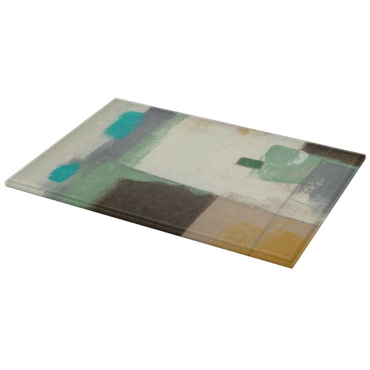 Expressionistische Malerei mit starken Pinselstric Schneidebrett (Ecke)