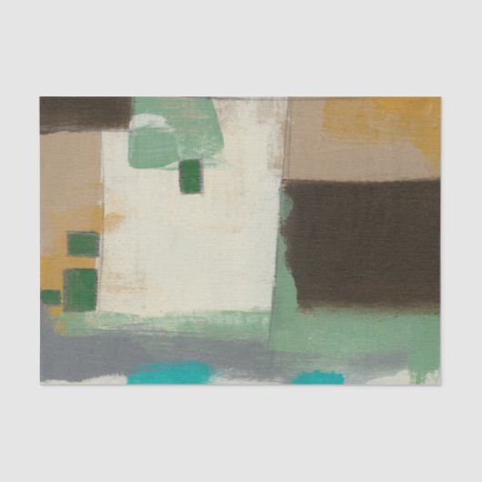 Expressionistische Malerei mit starken Pinselstric Seidenpapier (Vorderseite)