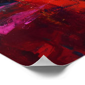 Expressionistische Tokioter Skyline Neon-Nacht-Sta Poster (Ecke)