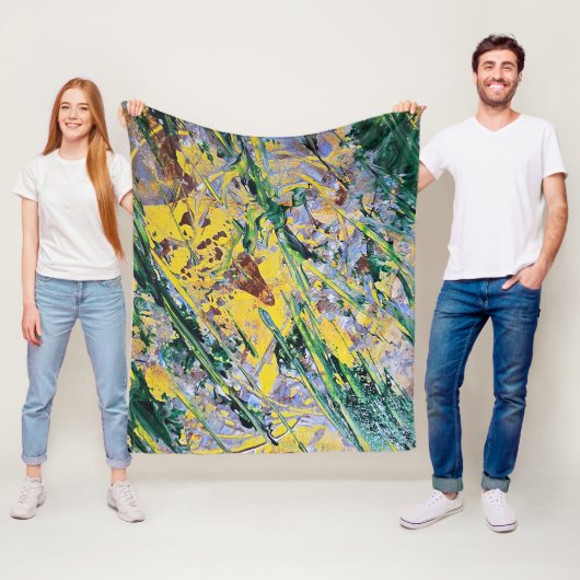 Expressionistischer Überwurf Fleecedecke (Beispiel)