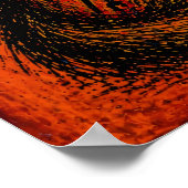 Expressionistischer Wolf in Farbflächen Abstract P Poster (Ecke)