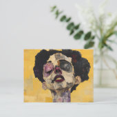 Expressionistisches ätherisches Porträt - Surreali Postkarte (Stehend Vorderseite)