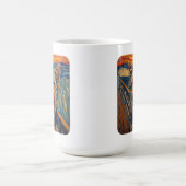 Expressionistisches Gemälde Yorkshire Terrier / Yo Kaffeetasse (Mittel)