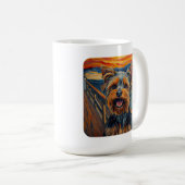 Expressionistisches Gemälde Yorkshire Terrier / Yo Kaffeetasse (VorderseiteRechts)