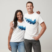 Expressive abstrakte Blumenkunst-Design T-Shirt (Unisex)