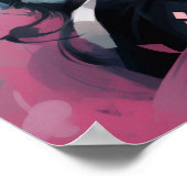 Expressive Anime Music Portrait Poster (Ecke)