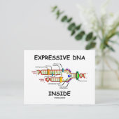Expressive DNA Inside (DNA-Replikation) Postkarte (Stehend Vorderseite)