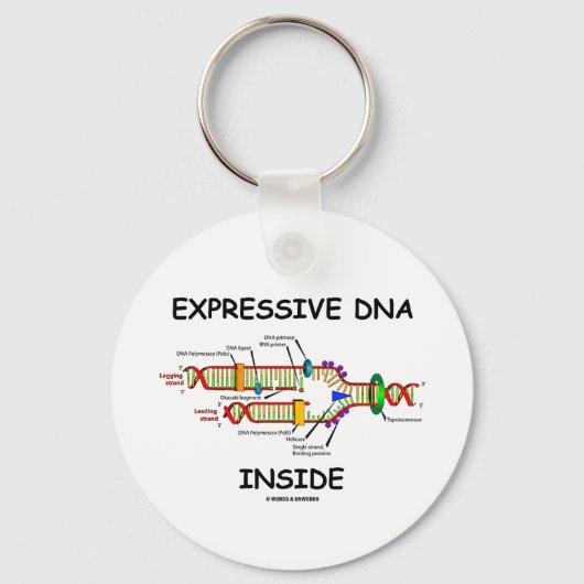 Expressive DNA Inside (DNA-Replikation) Schlüsselanhänger (Vorderseite)