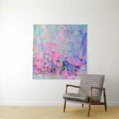 Expressive embossed paint on canvas, created using wandteppich (Beispiel)
