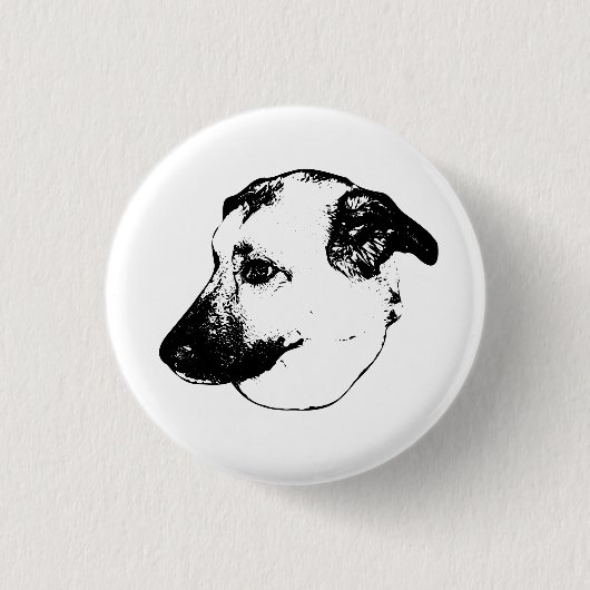 Expressive Line, Hundetaste Button (Vorderseite)