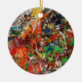 Expressive Paint Stroke from Artist Palette Keramik Ornament (Vorne)