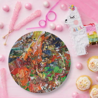 Expressive Paint Stroke from Artist Palette Pappteller