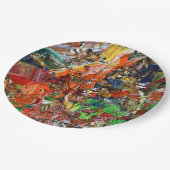 Expressive Paint Stroke from Artist Palette Pappteller (Schrägansicht)