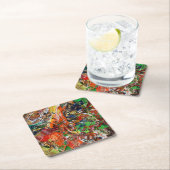 Expressive Paint Stroke from Artist Palette Rechteckiger Pappuntersetzer (Vor Ort)