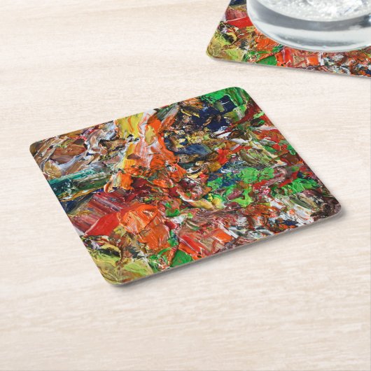 Expressive Paint Stroke from Artist Palette Rechteckiger Pappuntersetzer (angewinkelt)