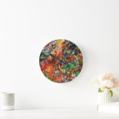 Expressive Paint Stroke from Artist Palette Runde Wanduhr (Zuhause)