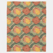 Expressive Salbei-Senf-Regenbogen-Decke Design Fleecedecke (Vorderseite)
