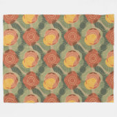 Expressive Salbei-Senf-Regenbogen-Decke Design Fleecedecke (Vorderseite (Horizontal))