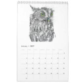 Expressiver Wildtierkalender 2027 Kalender (Jan 2027)
