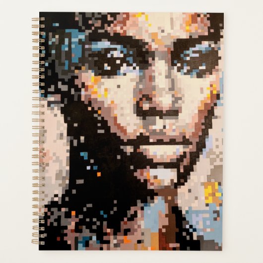 Expressives, pixeliges Porträt Planer (Vorderseite)