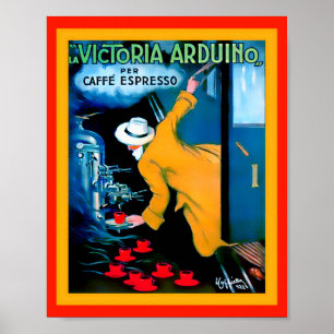 Expresso Kaffee-Maschinen-Plakat-Anzeige 1922 Poster