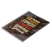 Expresso-Kaffee Notizblock (Linke Seite)