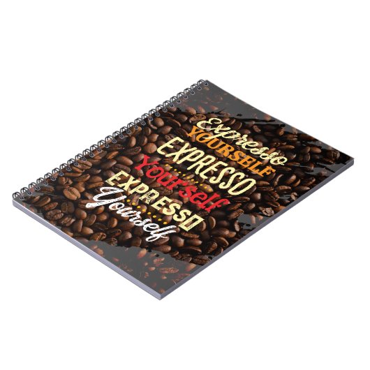 Expresso-Kaffee Notizblock (Linke Seite)