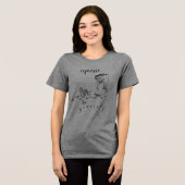 “Expresso Yourself” Coffee  T-Shirt Tri-Blend Shirt (Vorderseite voll)