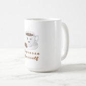 Expresso Yourself – Funny Smiling Coffee Tee Kaffeetasse (VorderseiteRechts)