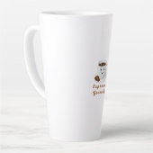 Expresso Yourself – Funny Smiling Coffee Tee Milchtasse (Linke Ecke)