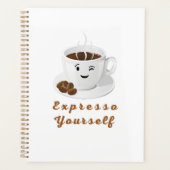 Expresso Yourself – Funny Smiling Coffee Tee Planer (Vorderseite)