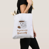 Expresso Yourself – Funny Smiling Coffee Tee Tasche (Von Nahem)