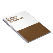 Expresso Yourself Lustiges Notizbuch Notizblock (Rechte Seite)