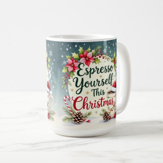 Expresso yourself this Christmas  Kaffeetasse (VorderseiteRechts)