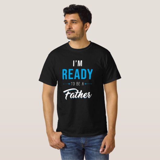 Exptant Vater Geschenk Vaterschwangerschaft T-Shirt (Vorne ganz)