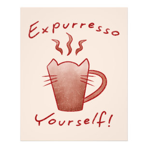 Expurresso Yourself Katzen und Kaffee Fotodruck