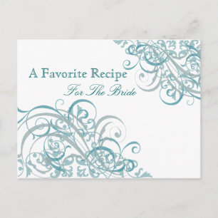 Exquisit Barock Aquamarines Brautparty Rezept Kart Postkarte