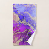 Exquisit Lila Violet Gold Badhandtuch Set (Handtuch)