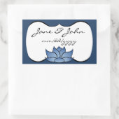 Exquisit Lotus in Blue Sticker (Tasche)