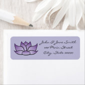 Exquisit Lotus in Lila Rücksendeadresse (Insitu)