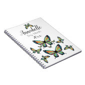 Exquisit Magnificent Rainbow Butterfly Flügel Notizblock (Rechte Seite)