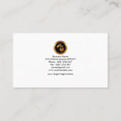 Exquisit Polygon Crystal Shapes Chemiker Engineer Visitenkarte (Rückseite)