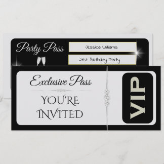 Exquisit VIP Geburtstag, Diamanten & Silber Geburt Einladung