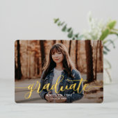 Exquisite Abschluss zum Probieren Folieneinladung (Stehend vorne)