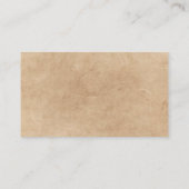 Exquisite Antiquitätenhändler Visitenkarte (Rückseite)