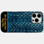 Exquisite blaue Schlangenfelle schimmern in Sonnen Case-Mate iPhone Hülle (Rückseite (Horizontal))