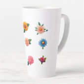 Exquisite Blumenaufkleber Milchtasse (Rechte Ecke)