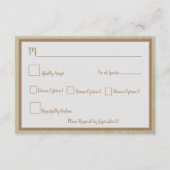 Exquisite Boho Dream Catcher Wedding RSVP Begleitkarte (Rückseite)