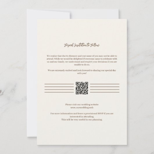 Exquisite Cherish Purple & Yellow Floral Bouquet Save The Date (Rückseite)